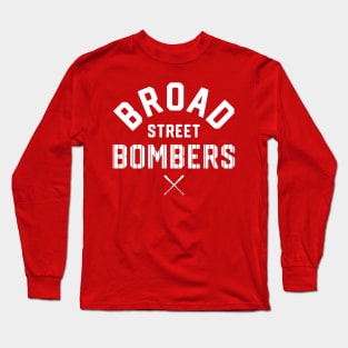 Philadelphia 'Broad Street Bombers' Baseball Fan T-Shirt: Showcase Your Philly Pride with a Home Run Design! Long Sleeve T-Shirt